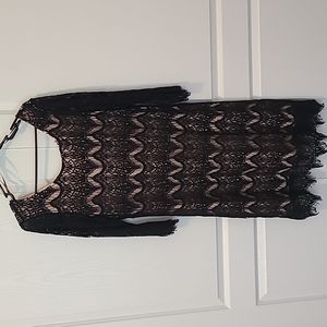 Black and Peach dress